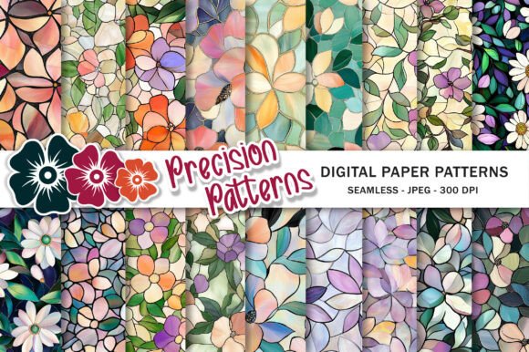 Download Floral Spring Stained Glass Junk Journal - Junk journal Collection
