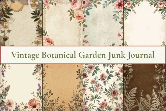 Download Vintage Botanical Garden Junk Journal - Junk journal Collection