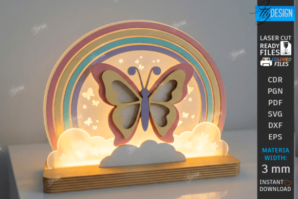 Download Kids Night Light Stand Laser Cut | CNC - Kid Collection