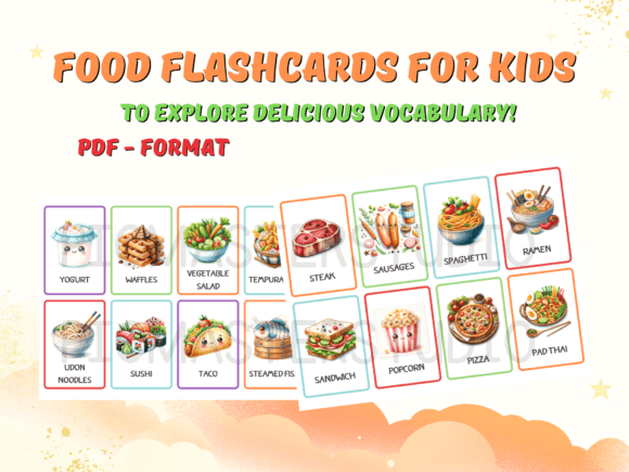 Download Tasty Food Flashcards for Kids - Kid Collection