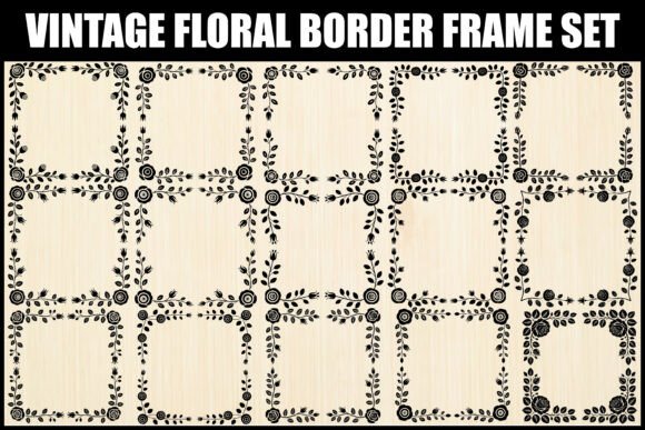 Download Vintage Floral Border Frame Set - Border Collection