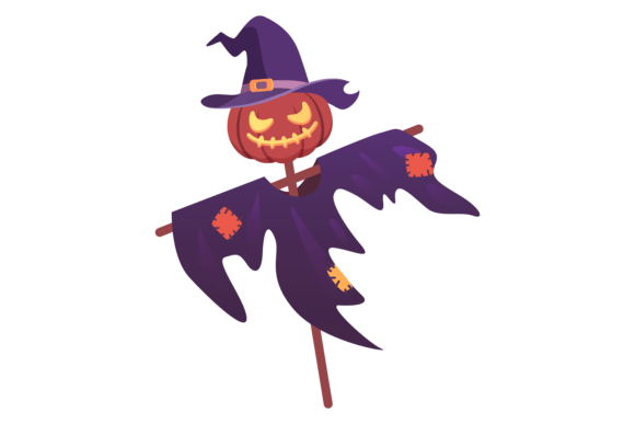 Download Evil Scarecrow. Cartoon Halloween Charac - Cartoon halloween Collection
