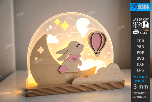 Download Kids Night Light Stand Laser Cut | CNC - Kid Collection