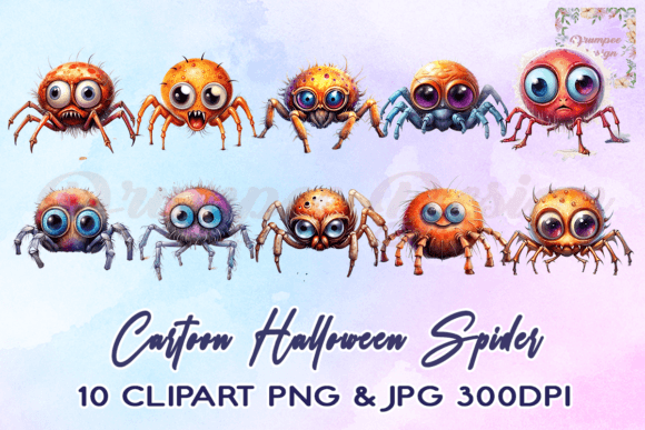 Download Cartoon Halloween Spider Clipart - Premium Resources