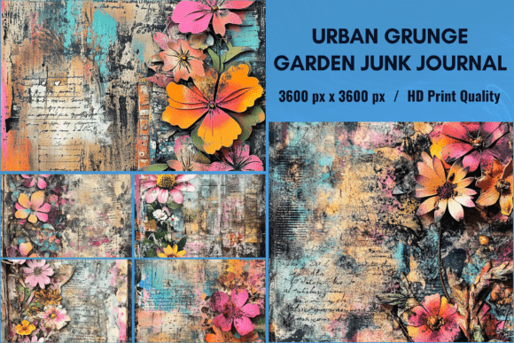 Download Urban Grunge Garden Junk Journal - Junk journal Collection