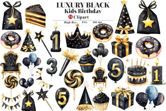 Download Luxury Black Kids Birthday Clipart - Kid Collection